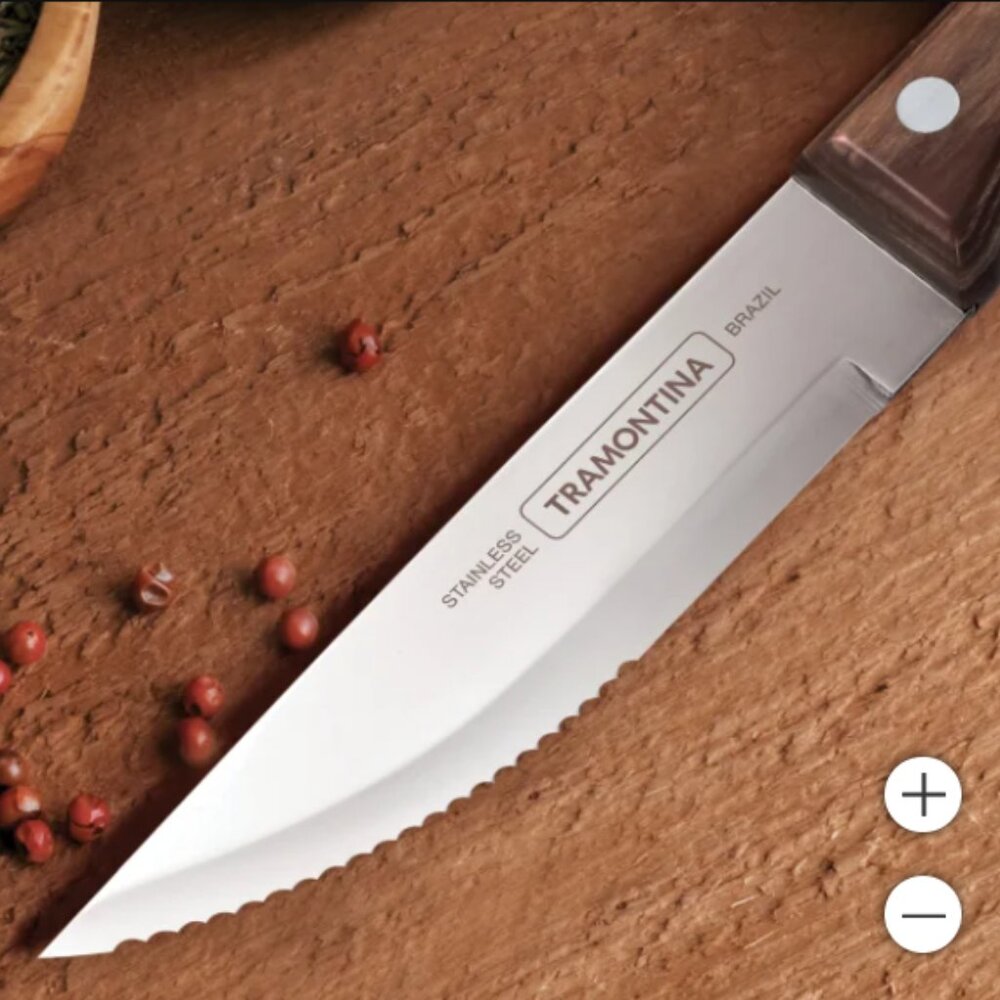 Tramontina Jumbo 6-piece Steak Knife Set Made in Brazil